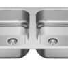 Cuba Dupla Inox de Embutir 70 x 40 x 14cm