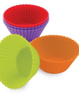 Conjunto Com 12 Formas De Silicone Para Cupcakes