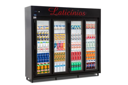 Vitrine Refrigerada Vectra Plus 4 Portas Black